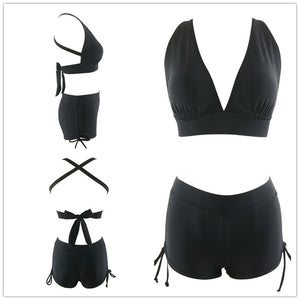 Copacobana Brazilian Solid High Waist Two Piece