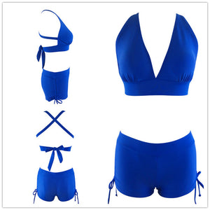 Copacobana Brazilian Solid High Waist Two Piece