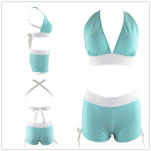 Copacobana Brazilian Solid High Waist Two Piece