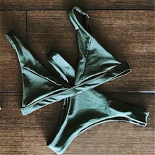 Brazilian Bandage Conch Halter Bikini Set
