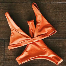 Brazilian Bandage Conch Halter Bikini Set