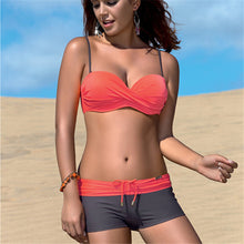 Two Piece Push Up Boy Shorts Bikini