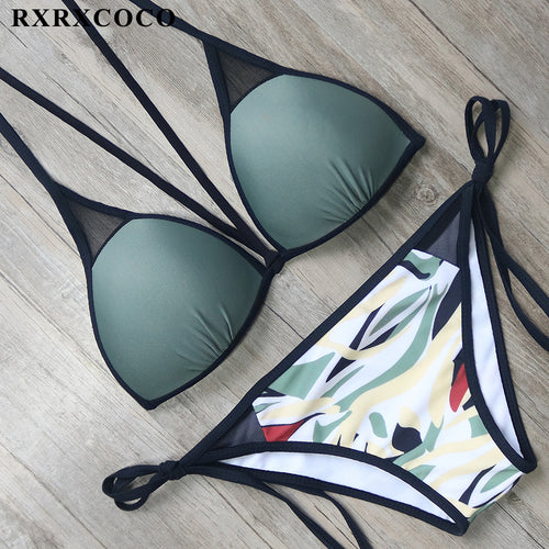 Commando Printed Push Up Retro Bikini