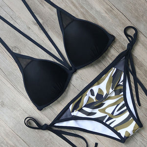Commando Printed Push Up Retro Bikini