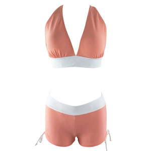 Solid Super Push Up Bandage Hip Hugger Bikini