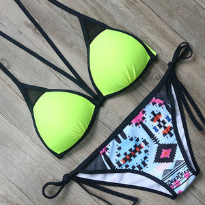 Commando Printed Push Up Retro Bikini