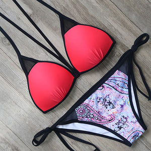 Commando Printed Push Up Retro Bikini