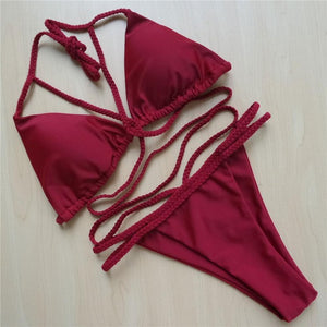 Pick Your Favorite Color! Strappy Thong Bikini