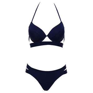 Andzhelika Brazilian Low Waist Strappy Halter Top Bikini