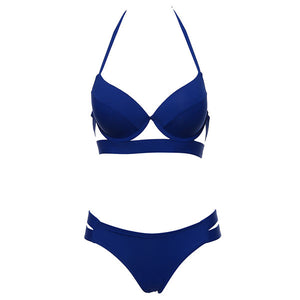 Andzhelika Brazilian Low Waist Strappy Halter Top Bikini